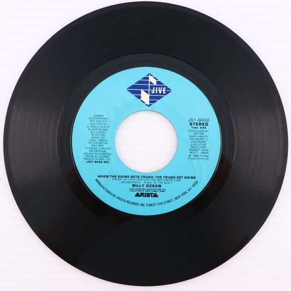 Billy Ocean, When The Going Gets Tough, The Tough Get Going 45 rpm Single Record - Picture 4 of 8